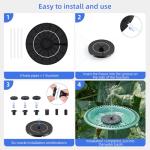 Solar Fountain Pump for Bird Bath and Garden