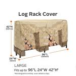 Water-Resistant 8 Foot Log Rack Cover