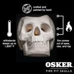 Skull Open Top Fire Pit with Color Changing Packets