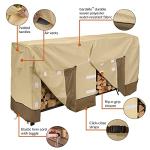 Water-Resistant 8 Foot Log Rack Cover
