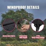 Round Heavy Duty Fire Pit Cover, 22-34 Inch