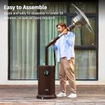 EAST OAK 55,000 BTU Patio Heater with Table