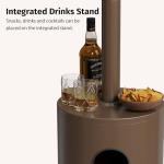 EAST OAK 55,000 BTU Patio Heater with Table