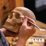 Skull Open Top Fire Pit with Color Changing Packets