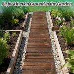 8.2ft Carbonized Pine Outdoor Garden Pathway
