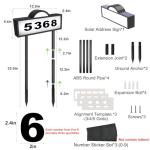 Lighted Solar House Numbers for Outdoor Use