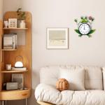 Frog Wall Clock with Thermometer and Humidity