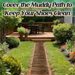 8.2ft Carbonized Pine Outdoor Garden Pathway