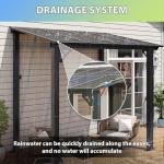 Aoxun 8'x5' Outdoor Aluminum Top Gazebo