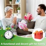 Frog Wall Clock with Thermometer and Humidity