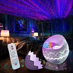 Rossetta Galaxy Projector with Bluetooth Speaker and White Noise