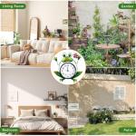 Frog Wall Clock with Thermometer and Humidity