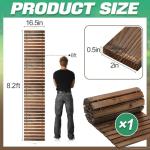 8.2ft Carbonized Pine Outdoor Garden Pathway