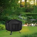 Round Heavy Duty Fire Pit Cover, 22-34 Inch