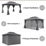 LAUSAINT HOME 10'x13' Outdoor Patio Gazebo Tent