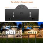 Lighted Solar House Numbers for Outdoor Use