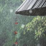 8.5Ft Copper Rain Chain with Lotus Design