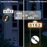 Lighted Solar House Numbers for Outdoor Use