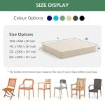 Set of 4 Waterproof Patio Chair Cushions