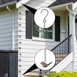 8.5Ft Copper Rain Chain with Lotus Design