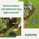 Easy Landscape Edging Kit for Outdoor Gardens