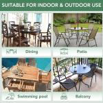 Set of 4 Waterproof Patio Chair Cushions