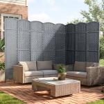 Folding 8-Panel Outdoor Privacy Screen for Any Space