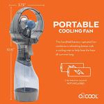O2COOL Portable Water Misting Fan – Grey