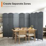 Folding 8-Panel Outdoor Privacy Screen for Any Space