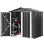 DWVO 6x4ft Heavy Duty Metal Storage Shed