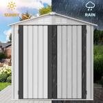 Heavy-Duty 6x4ft Waterproof Outdoor Storage Shed