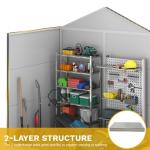 DWVO 6x4.4 FT Outdoor Storage Shed with Windows