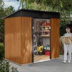Outdoor Metal Storage Shed with Lockable Door