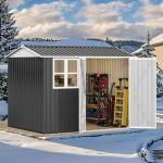 DWVO 8' x 6' Waterproof Outdoor Storage Shed