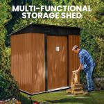 Outdoor Metal Storage Shed with Lockable Door