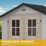 DWVO 6x4.4 FT Outdoor Storage Shed with Windows