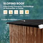 Outdoor Metal Storage Shed with Lockable Door