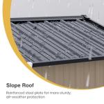 Patiowell 6x4 FT Lockable Metal Storage Shed