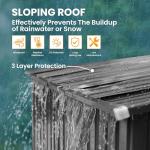 Outdoor Metal Storage Shed with Lockable Door