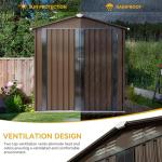 DWVO 6' x 4' Heavy Duty Outdoor Storage Shed