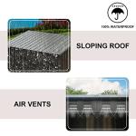 Domi Waterproof Metal Tool Storage Shed 6' x 4