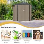 Patiowell 6x4 FT Lockable Metal Storage Shed