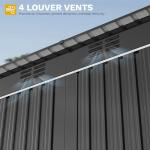 DWVO Metal Outdoor Storage Shed with Window