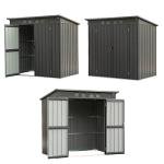 Domi Waterproof Metal Tool Storage Shed 6' x 4