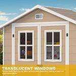 DWVO 6x4.4 FT Outdoor Plastic Storage Shed