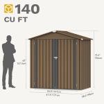 DWVO 6' x 4' Heavy Duty Outdoor Storage Shed