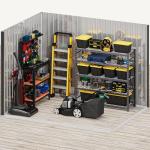 DWVO 8x6ft Outdoor Tool Storage Shed - Gray