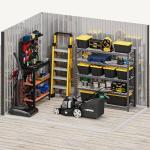 DWVO 8x6ft Lockable Metal Outdoor Storage Shed