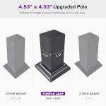 PURPLE LEAF Louvered Pergola 10' x 12' Aluminum Outdoor Pergola with Adjustable Louvers Roof and Integrated Drainage System 70 Mph High Wind Resistant Small Pergolas for Patio Deck Porch Yard