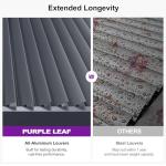 PURPLE LEAF Louvered Pergola 10' x 12' Aluminum Outdoor Pergola with Adjustable Louvers Roof and Integrated Drainage System 70 Mph High Wind Resistant Small Pergolas for Patio Deck Porch Yard